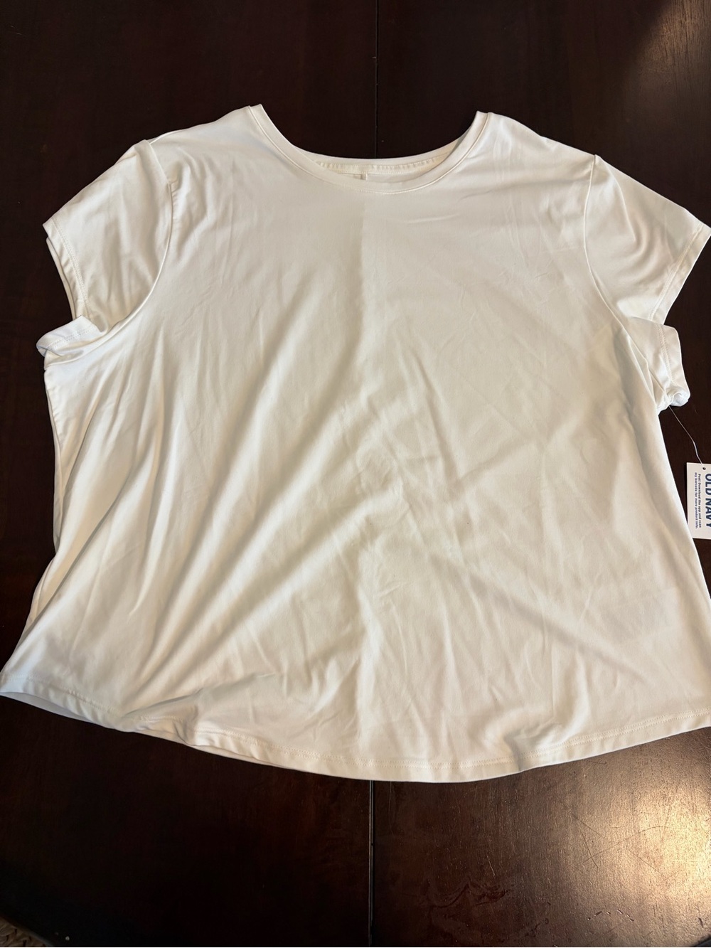 Old Navy White Cap-Sleeve Women's Tee